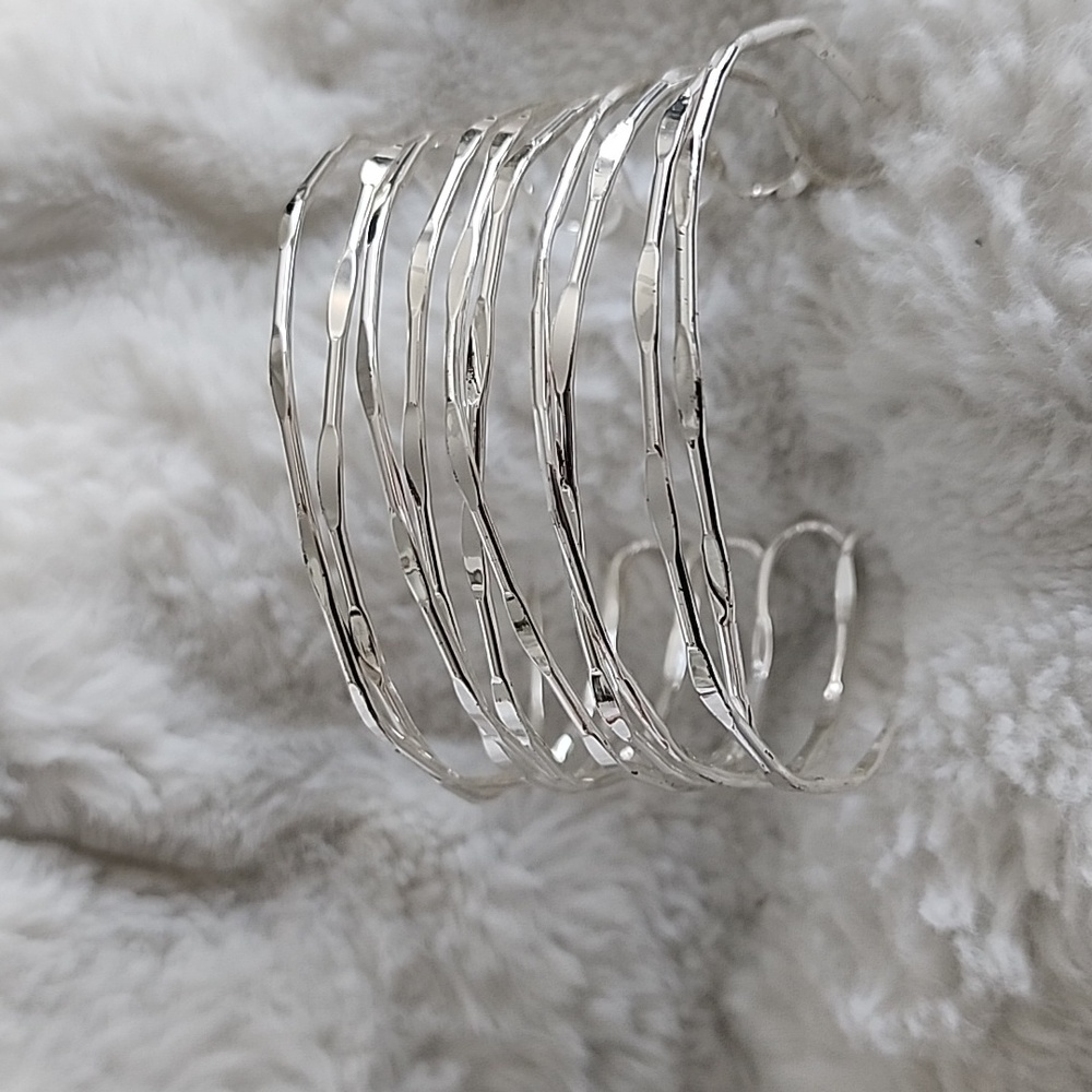 Elegant Silver Cuff Bracelet